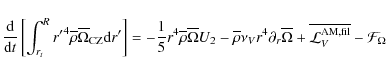 \begin{displaymath}{{\rm d} \over {\rm d}t} \left[\int_{r_{t}}^{R}{r'}^{4}\overl...
...+\overline{{\mathcal L}_{V}^{\rm AM,fil}}-\mathcal{F}_{\Omega}
\end{displaymath}