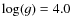 $\log(g)=4.0$