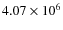 $4.07 \times 10^{6}$