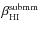 $\rm\beta_{HI}^{submm}$