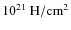 $\rm 10^{21}~H/cm^{2}$