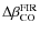 $ \Delta \beta_{\rm CO}^{\rm FIR}$