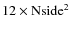 $\rm 12 \times Nside^2$