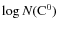 $\log N({\rm C}^0)$