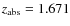 $z_{\rm abs}=1.671$