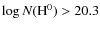 $\log
N({\rm H}^0)>20.3$