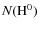 $N({\rm H}^0)$