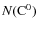 $N({\rm C}^0)$