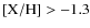$\rm [X/H]>-1.3$