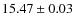 $15.47\pm 0.03$