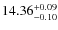 $\rm 14.36^{+0.09}_{-0.10}$