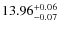 $\rm 13.96^{+0.06}_{-0.07}$