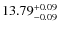 $\rm 13.79^{+0.09}_{-0.09}$