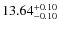 $\rm 13.64^{+0.10}_{-0.10}$