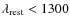 $\lambda _{\rm
rest}<1300$