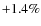 $+1.4\%$