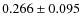 $0.266 \pm 0.095$