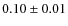 $0.10 \pm 0.01$
