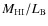 $M_{\rm HI}/L_{\rm B}$
