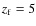 $z_{\rm f}=5$