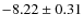 $-8.22\pm0.31$