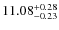$11.08^{\rm +0.28}_{-0.23}$