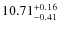 $10.71^{\rm +0.16}_{-0.41}$
