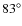 $83^\circ$