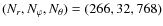 $(N_r, N_\varphi, N_\theta) = (266, 32, 768)$