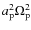 $a_{\rm p}^2 \Omega _{\rm p}^2$