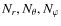 $N_r, N_\theta , N_\varphi $