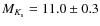 $M_{K_{\rm s}} = 11.0\pm0.3$