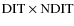 $\rm DIT \times NDIT $