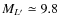 $M_{L'} \simeq 9.8$
