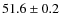 $51.6\pm0.2$