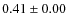 $0.41\pm0.00$