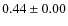 $0.44\pm0.00$
