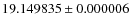 $19.149835\pm0.000006$