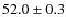 $52.0\pm0.3$