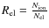 $R_{\rm el} = {N_{\rm ion}\over N_{\rm el}}$
