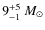 $9^{+5}_{-1}~M_{\odot}$