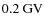 $0.2~\mbox{GV}$