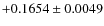 $+0.1654 \pm 0.0049$