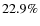 $22.9 \%$