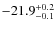 $\rm -21.9^{+0.2}_{-0.1}$