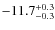 $\rm -11.7^{+0.3}_{-0.3}$
