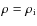 $\rho = \rho_{\rm i}$