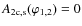 $A_{\rm 2c,s}(\varphi_{1,2}) = 0$