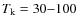 $T_{\rm {k}}=30{-}100$