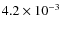 $4.2\times10^{-3}$